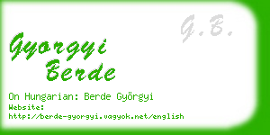 gyorgyi berde business card